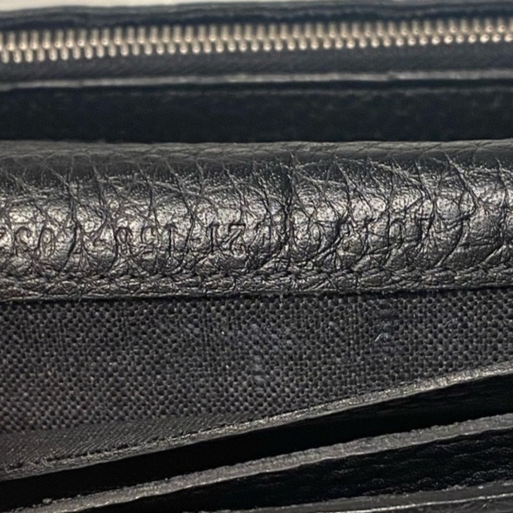 RARE FENDI Selleria 2 Tone Leather Bi Fold Long Wallet Blue / w Black interior - Picture 10 of 12